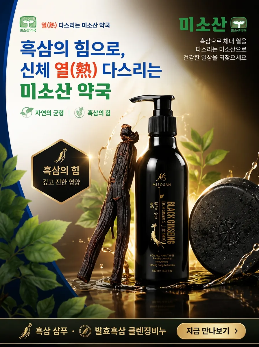 미소산 흑삼 데일리 케어 프로모션 배너